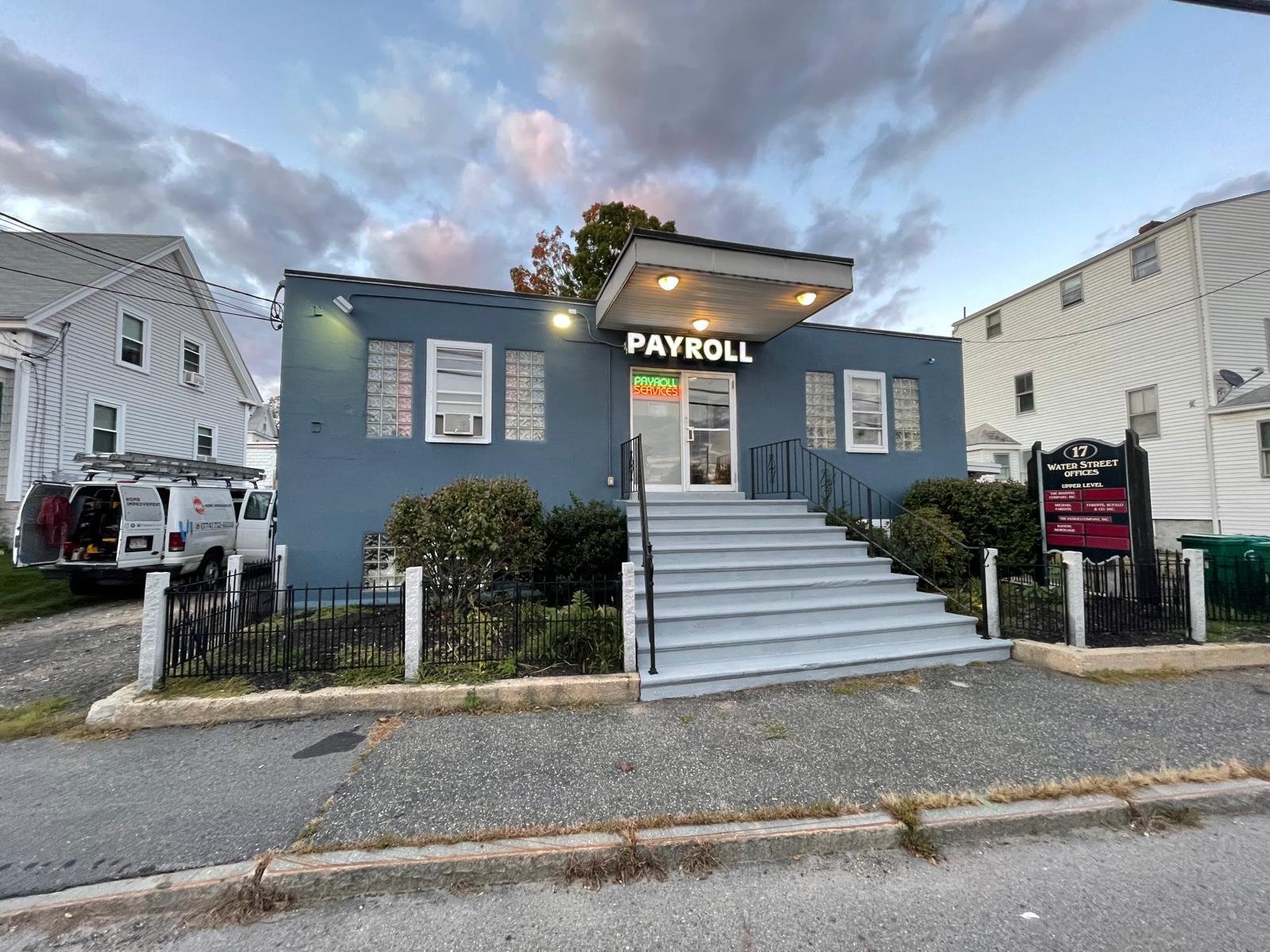 Building exterior facade after complete painting and restoration